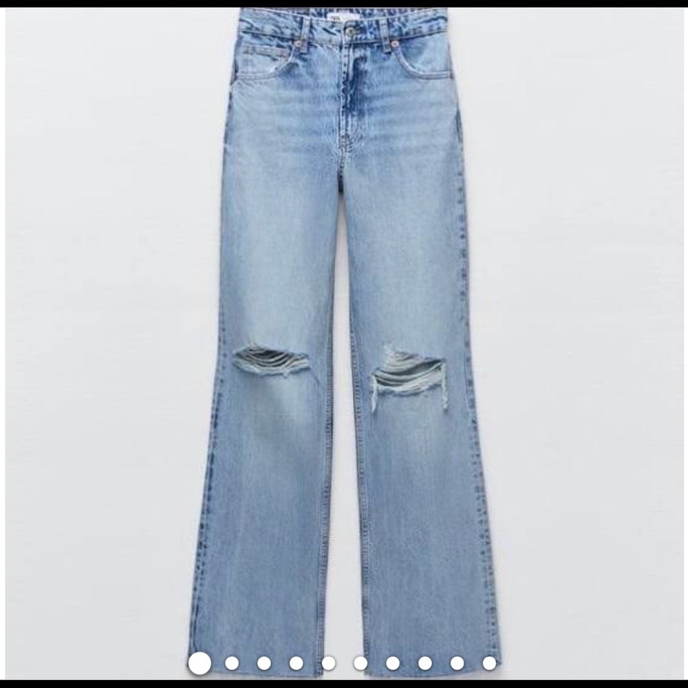 Zara Wide Leg Baggy Jeans